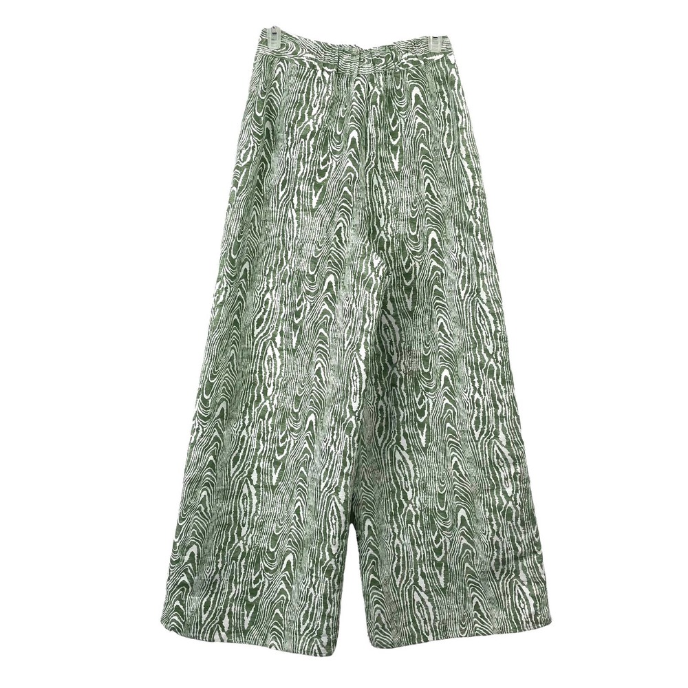 C/MEO Collective Energize Wide-leg Pants Sz S Woodgrain Ivy Green White - Picture 7 of 8